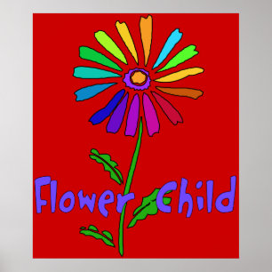 Blumen-Kind Poster