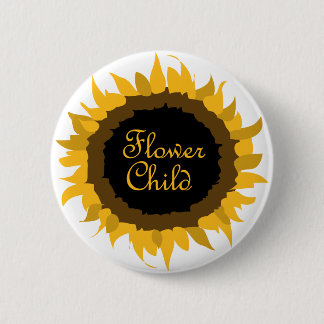 Blumen-Kindersonnenblume Button