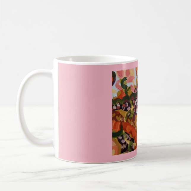 "Blumen" klassische Tasse (Links)