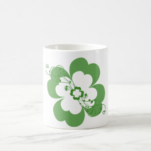Blumen-Kleeblatt-Tasse Tasse