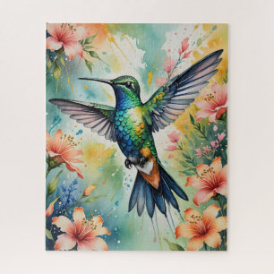 Blumen Kolibri Puzzle
