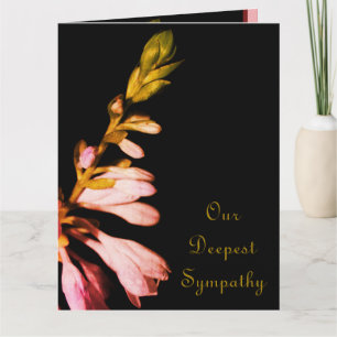 Blumen Kondolenz Karte