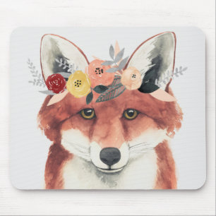Blumen-Kronen-FörsterFox Mousepad