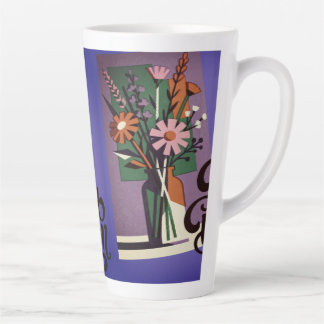 Blumen-Latte-Mug Milchtasse