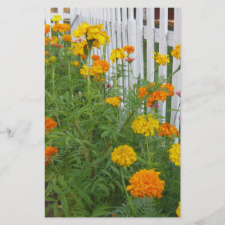 Blumen & Lattenzaun Briefpapier