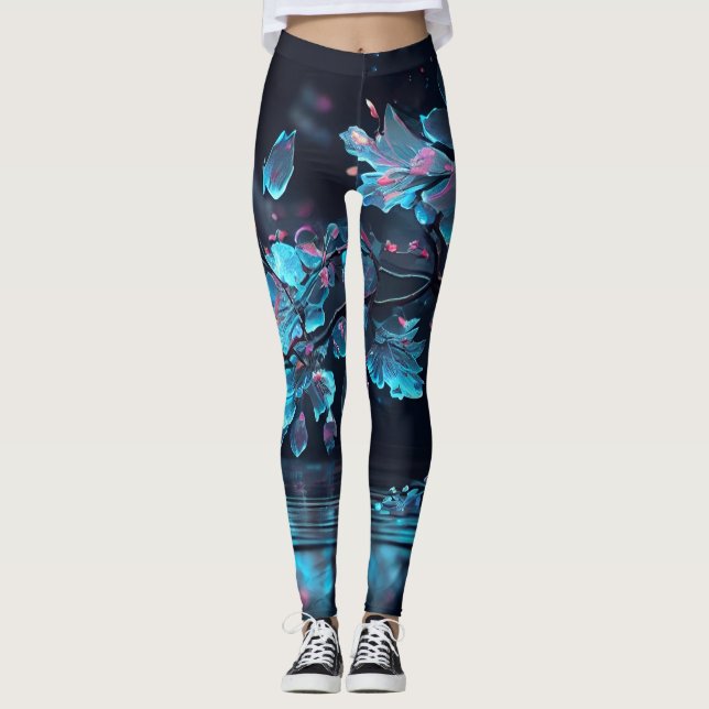 Blumen Leggings (Vorderseite)