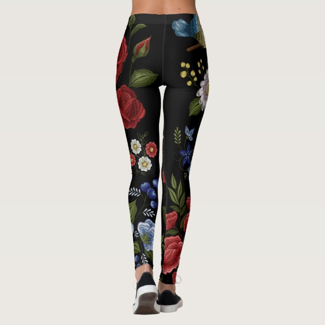 Blumen Leggings (Rückseite)