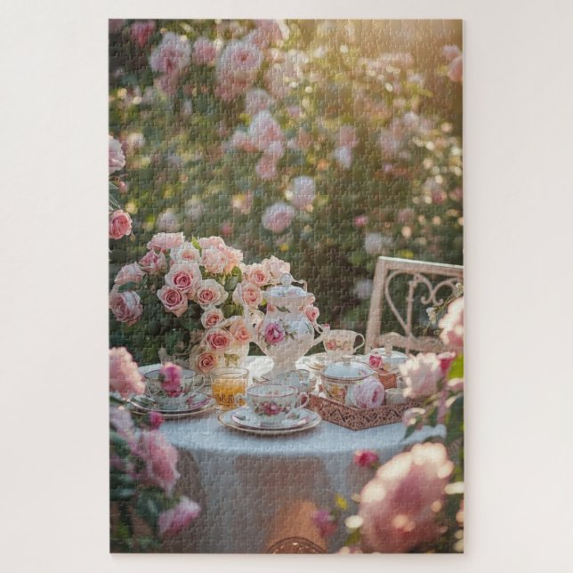 Blumen-Leseecke-Jigsaw-Puzzle Puzzle (Vertikal)