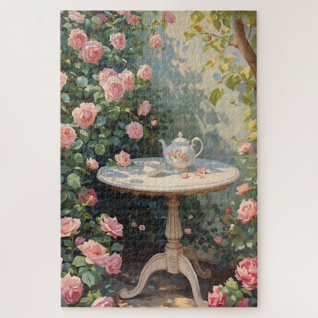 Blumen-Leseecke-Jigsaw-Puzzle Puzzle (Vertikal)