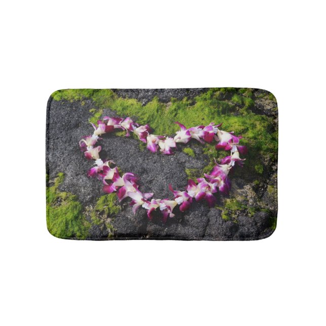 Blumen-Leu auf den Felsen Badematte (Vorderseite)