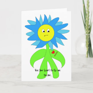Blumen-Liebe-Unkräuter Karte