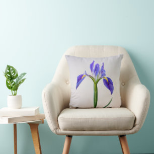 Blumen Lila Iris-Blume Kissen