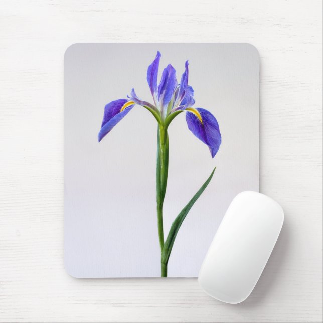 Blumen | Lila Iris-Blume Mousepad (Mit Mouse)