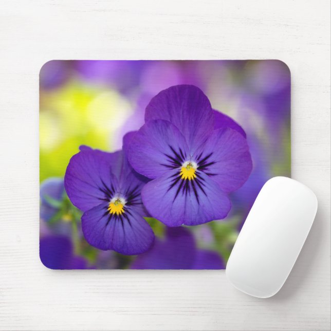 Blumen | LILA STIEFMÜTTERCHEN Mousepad (Mit Mouse)
