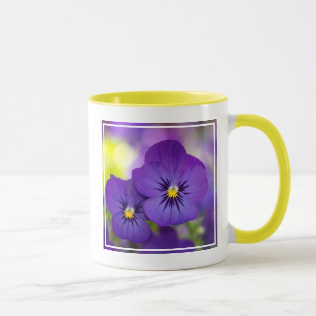Blumen | LILA STIEFMÜTTERCHEN Tasse (Rechts)