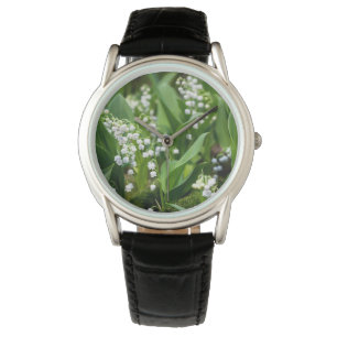 Blumen Lily of the Valley Schweden Armbanduhr