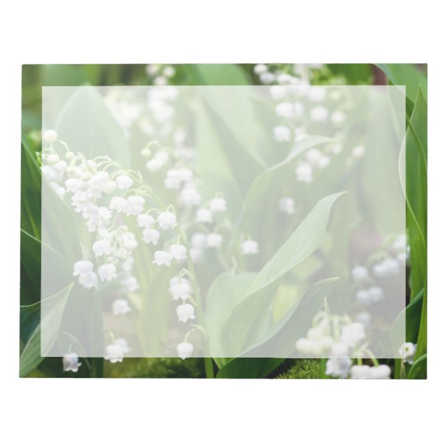 Blumen | Lily of the Valley Schweden Notizblock (Vorderseite)