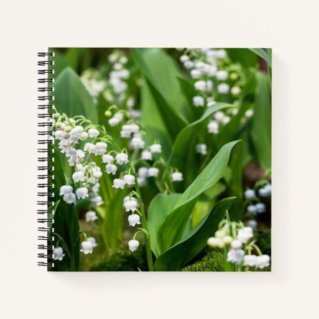 Blumen | Lily of the Valley Schweden Notizbuch (Vorderseite)