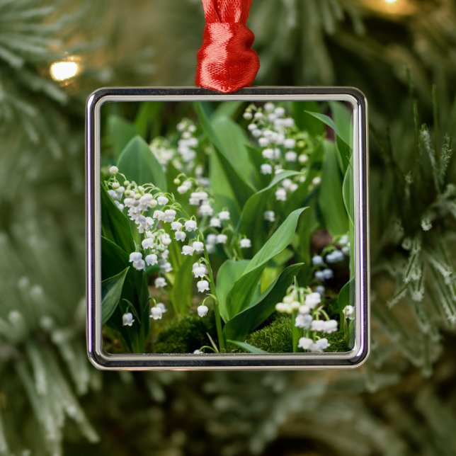 Blumen | Lily of the Valley Schweden Ornament Aus Metall (Baum)