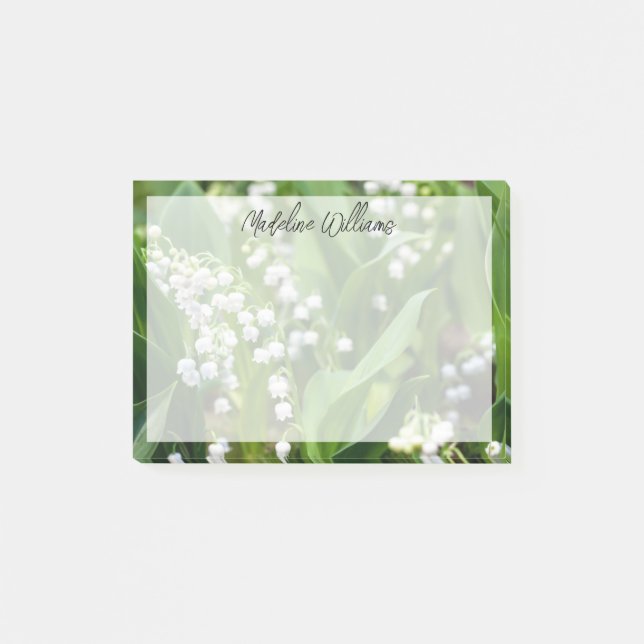 Blumen | Lily of the Valley Schweden Post-it Klebezettel (Vorderseite)