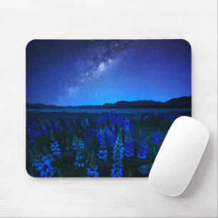 Blumen   Lupinen Blühen am Nachtsee Tekapo Mousepad