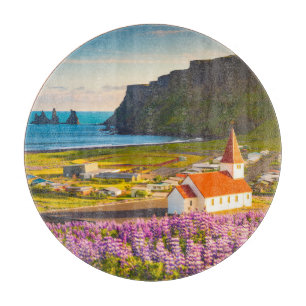 Blumen   Lupinen in Bloom Süd Island Schneidebrett