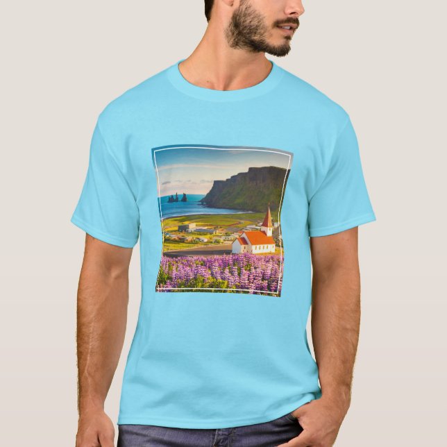 Blumen | Lupinen in Bloom Süd Island T-Shirt (Vorderseite)