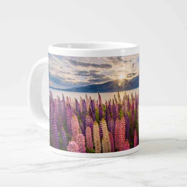 Blumen | Lupinen Neuseeland Jumbo-Tasse (Vorderseite Links)