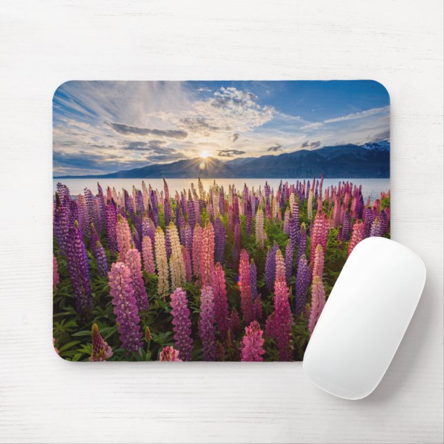 Blumen | Lupinen Neuseeland Mousepad (Mit Mouse)