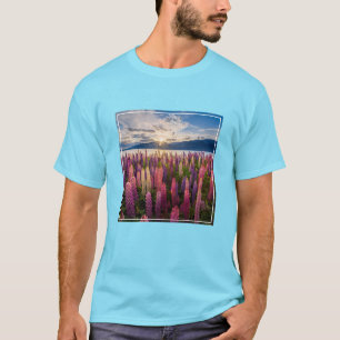 Blumen Lupinen Neuseeland T-Shirt