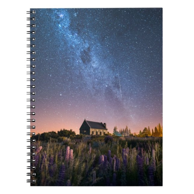 Blumen | Lupines Blühen Tekapo-See Neuseeland Notizblock (Vorderseite)
