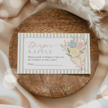 Blumen-Mädchen-Baby-Party-Windel-Raffle