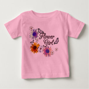 Blumen-Mädchen Baby T-shirt