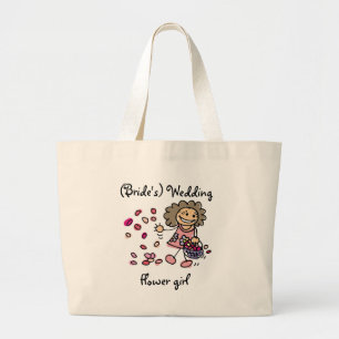 Blumen-Mädchen-Hochzeits-Tasche Jumbo Stoffbeutel
