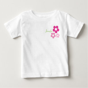 Blumen-Mädchen mit Namen - Säuglings-T - Shirt