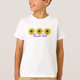 Blumen-Mädchen-Sonnenblumen T-Shirt