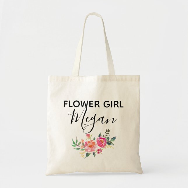 Blumen-Mädchen Tragetasche (Vorne)