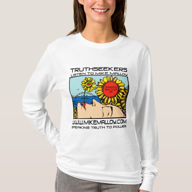 BLUMEN-MÄDCHEN TRUTHSEEKER T-Shirt (Vorderseite)