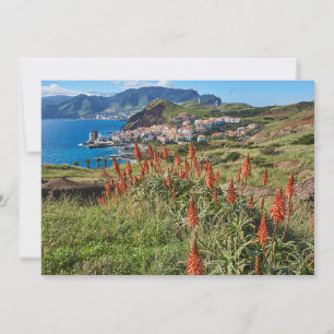 Blumen Madeira Island Portugal Dankeskarte