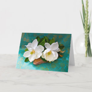 Blumen   Magnolische Blume Karte