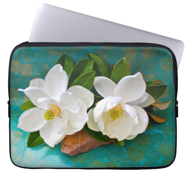 Blumen | Magnolische Blume Laptopschutzhülle (Vorderseite)