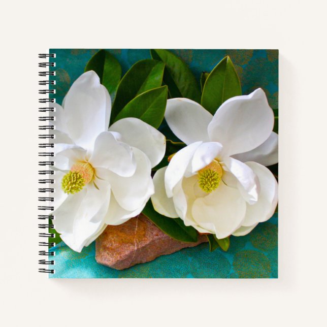 Blumen | Magnolische Blume Notizbuch (Vorderseite)