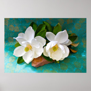 Blumen   Magnolische Blume Poster