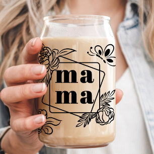 Blumen-Mama Benutzerdefiniert 3 Kindername Dosenglas