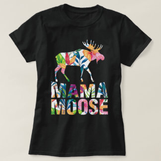 Blumen-Mama-Elch-Tierliebhaber-Design T-Shirt