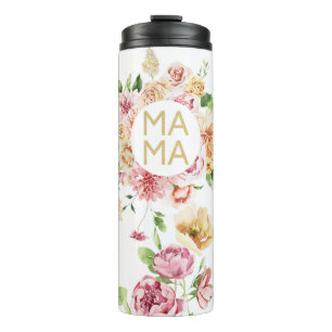 Blumen-Mama Muttertagsgeschenk Thermosbecher
