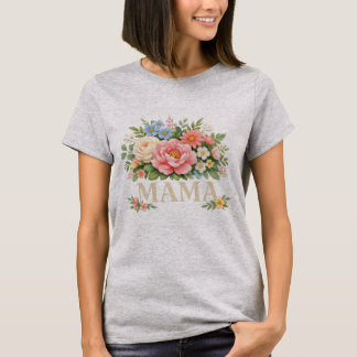 Blumen-Mama-T-Shirt T-Shirt