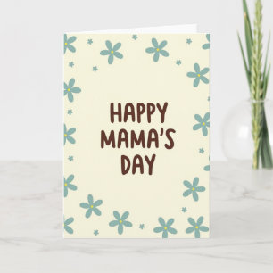 Blumen-Mamas-Tag-Karte Karte