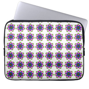 Blumen-Mandala-Muster Laptopschutzhülle
