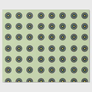 Blumen-Mandala-Nahtloses Muster Geschenkpapier